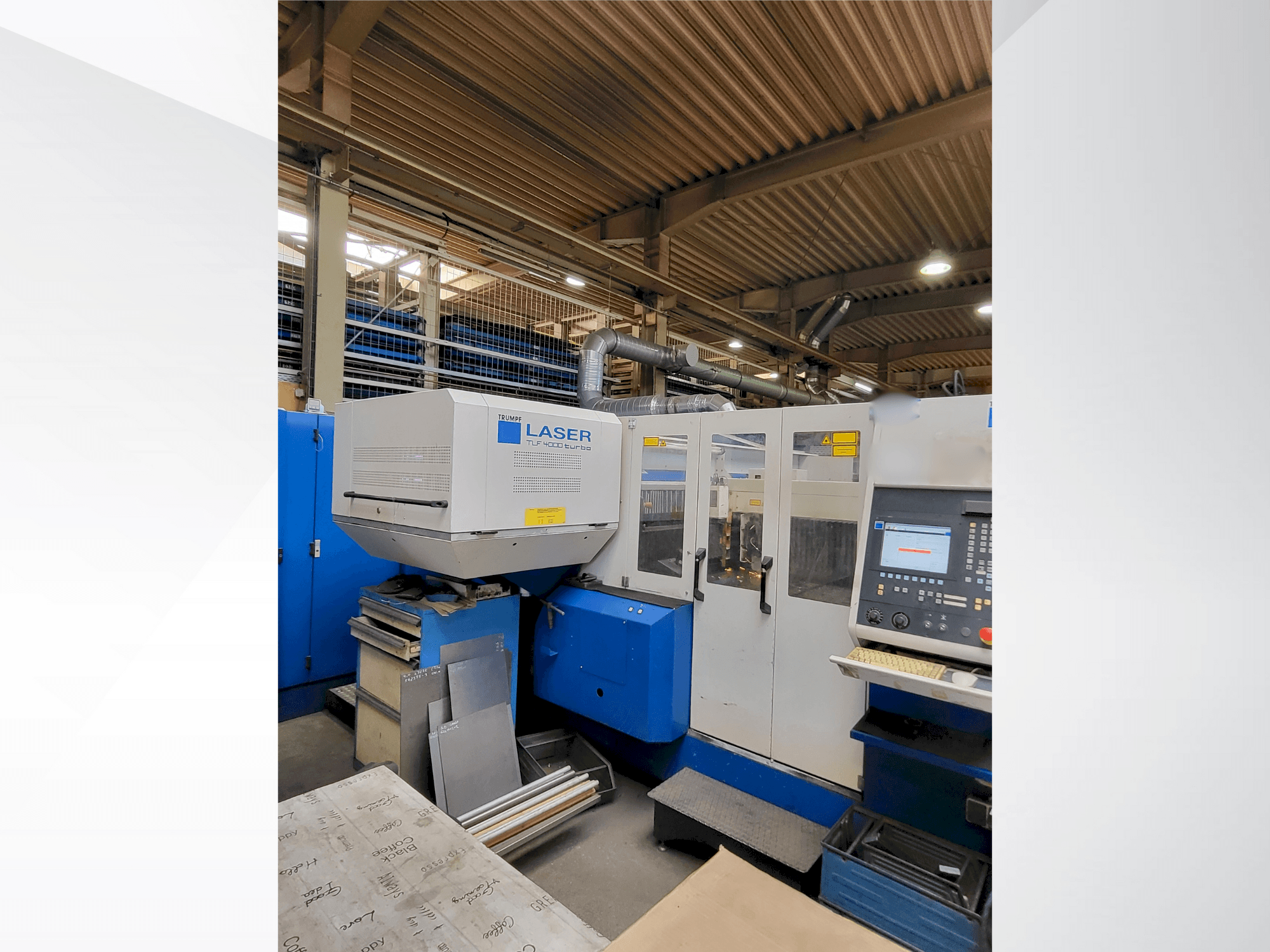 TRUMPF Trumatic L3030 4KW (CO2)-maskinen framifrån