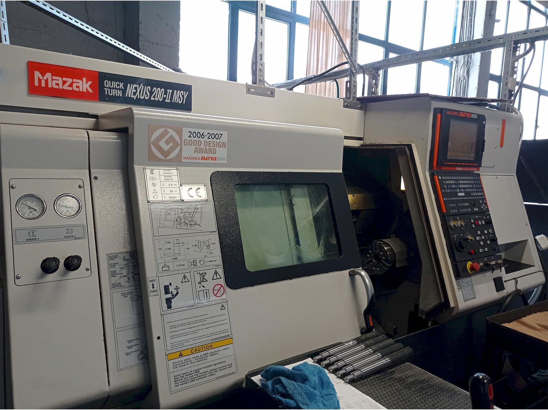 Mazak Quick Turn Nexus 200-II MSY-maskinen framifrån