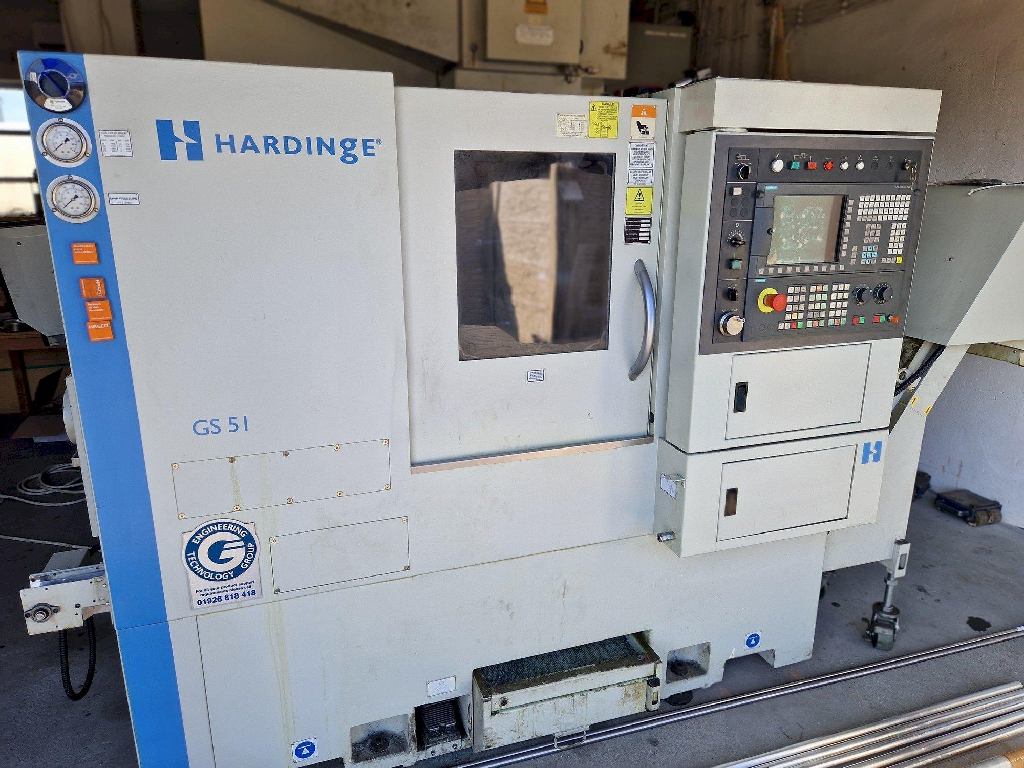 HARDINGE GS 51 V3-maskinen framifrån