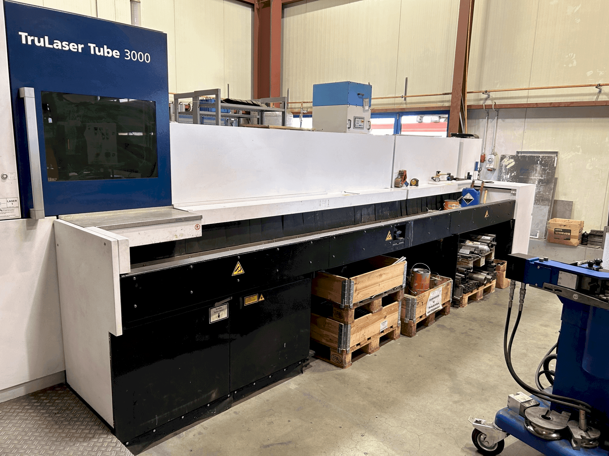 TRUMPF Tru Laser Tube 3000 Fiber-maskinen framifrån