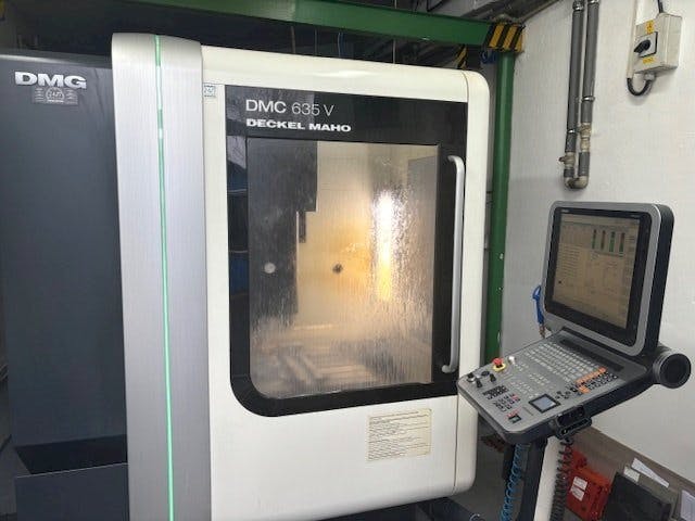 DMG DMC 635V-maskinen framifrån