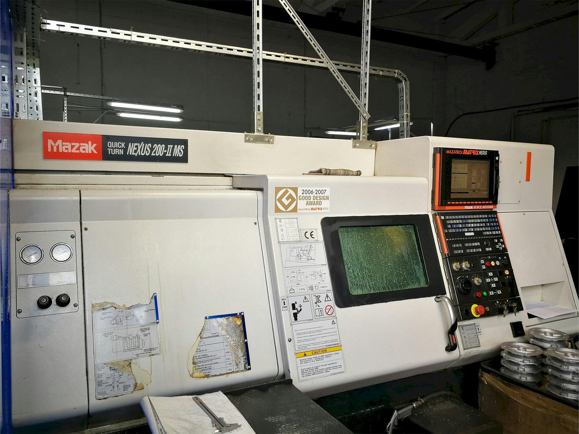 Mazak Quick Turn Nexus 250-II MS-maskinen framifrån