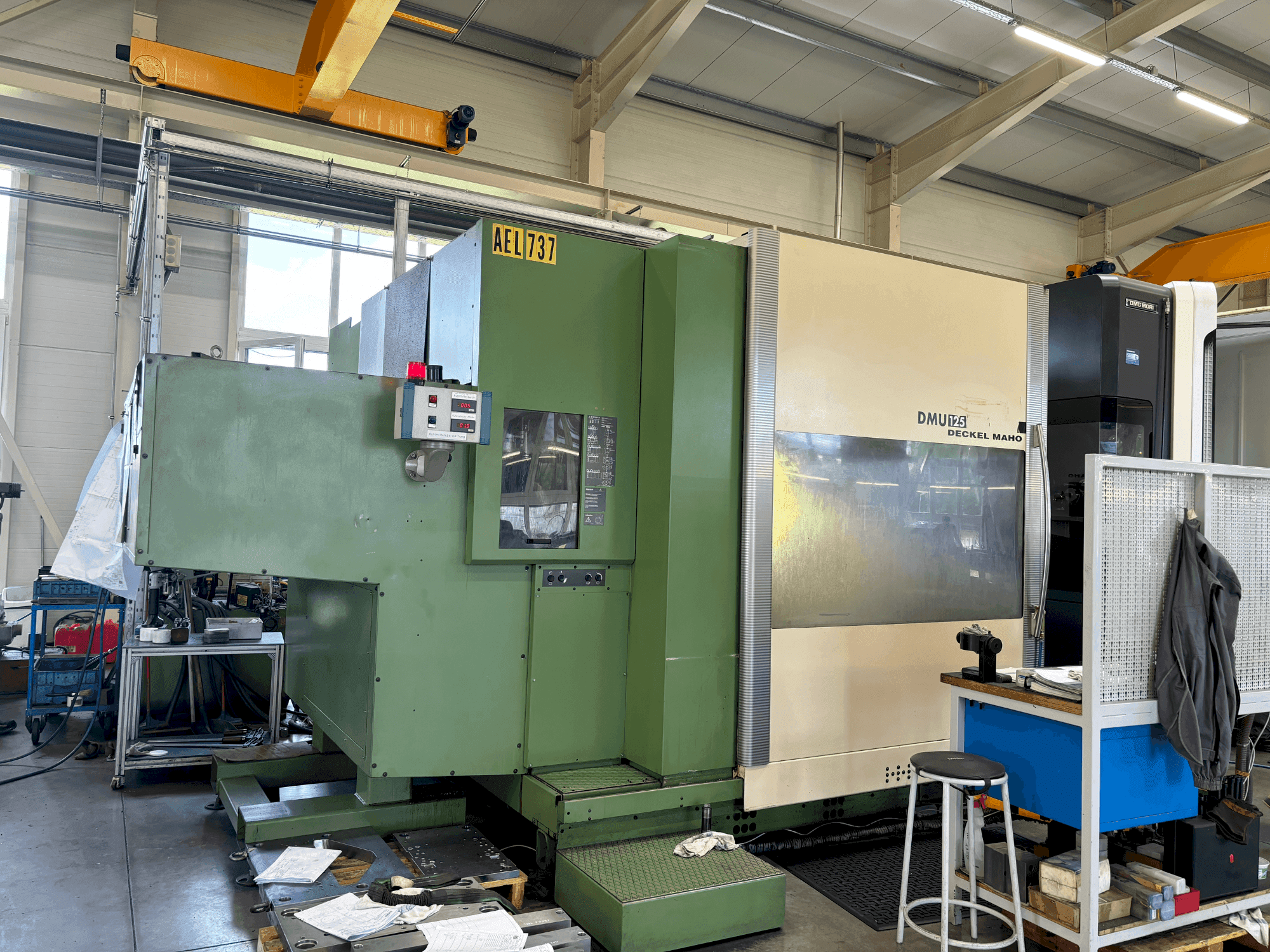 DMG MORI DMU 125-maskinen framifrån