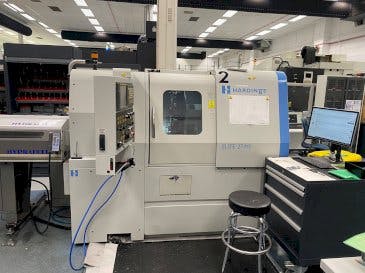 HARDINGE Elite 27MS-maskinen framifrån