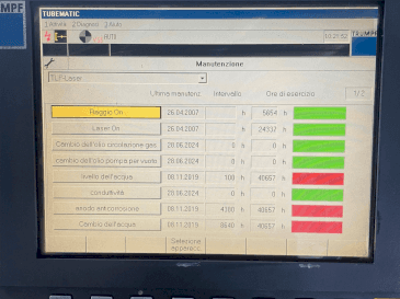 TRUMPF TUBEMATIC 3.2 kw-maskinen framifrån