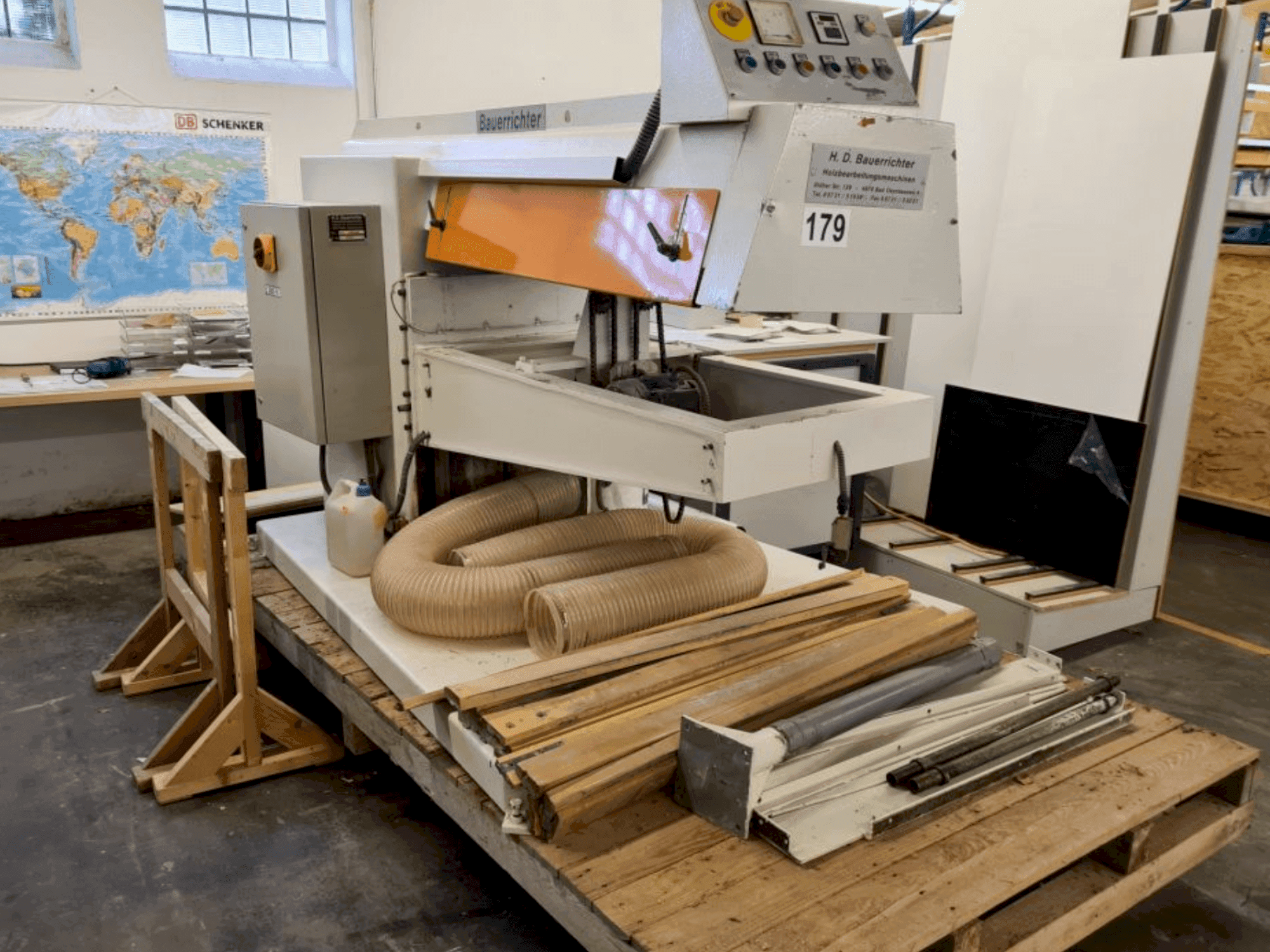 BAUERRICHTER SL1 1350X3500-maskinen framifrån